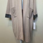Calvin Klein Open Front Dster Cardigan in Pink and Gray Plus Size 2X NWT Photo 4