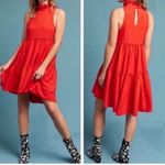 Elliatt  Sonnet Mod Mock Ness Dress Swing Poppy Red Anthropologie Photo 2