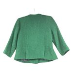 CAbi Wool Blazer Jacket Size 8 Green Kelly Boucle Photo 1