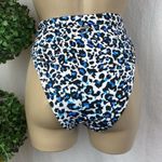 Victoria's Secret Victoria’s Secret Blue & Black Animal Cheetah Print Hi Cut Bikini Swim Bottom Photo 3