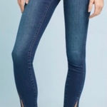Anthropologie Pilcro Midrise Skinny Jeans with Hem Slit, Size 26 Photo 0