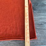 Garnet Hill Burnt Orange Mock Neck Long Sleeve Merino Wool Sweater Size S FLAWED Photo 7