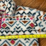 Eddie Bauer 1/4 Zip Sherpa Geometric Multi Colored Pullover Size L Photo 10