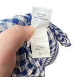 Rails  Malia Dress in‎ Navy Blue Gingham Wrap Dress Size Small Photo 12