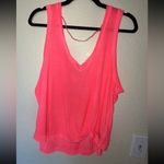 Free People Movement Bright Neon Pink Lightweight Henry Active Top SIZE MEDIUM Photo 3