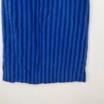 Anthropologie  HD in Paris Cerulean Blue Striped Shift Dress pockets size 00 Photo 3