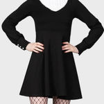 KILLSTAR NWT  Women's Black Gothic Alternative Bethany Brutal Dress Size Medium Photo 0