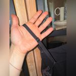 SKIMS  bodysuit square neck seamless sheer satin sheen thong onyx adjustable Photo 10