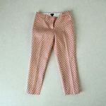 J CREW Collection Gold Coral Holiday Straight Ankle Pants Size 4 Photo 1