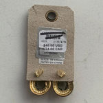 Anthropologie  Festive Embellished Teardrop Post Earrings‎ - Grey - NWT Photo 5