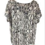 Maurice's 24/7 Women’s Snakeskin Look V-Neck Short Sleeve Top NWOT Photo 1