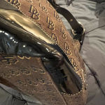 Dooney & Bourke Brown and Black Monogram Hobo Women's Bag Photo 5