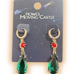 Her Universe Studio Ghibli Howl's Moving Castle Gem Hoop Earrings Photo 0