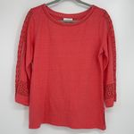 Charter Club  CORAL CUTOUT DESIGN TOP MEDIUM Photo 0