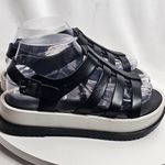 Melissa  Flox III Women's Shoes Size 7 Jelly Flat Black/White Platform Sandals Photo 1