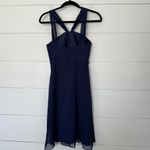 David's Bridal David’s Bridal Women’s 0 Navy Blue Bridesmaid Dress Photo 2