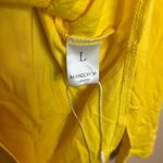 MANGOPOP  Mock Neck Turtle Neck Long Sleeve Yellow Bodysuit  Photo 3