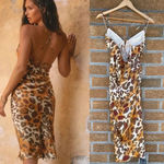 Miss Lola  Safari Sunsets Ruched Dress medium Photo 1