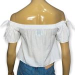 Privacy Please Size S Ivory Asay Short Sleeve Off The Shoulder Swiss Dot Top Photo 7
