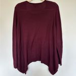 Simply Vera, Vera Wang Simply Vera Vera Wang Burgundy Sweater with Silver Accents Photo 6