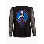 Torrid  Corpse Bride Sweater Size 5X Black Lace Sleeves Heritage Whimsygoth READ Photo 2