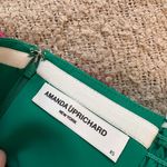 Amanda Uprichard  Green Mally Midi Dress with Ruffle Photo 4