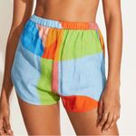 Vitamin A  Eco-Linen Colorblock Shorts Photo 0