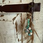 Handmade Boho Feather and Bead Key Holder Photo 2