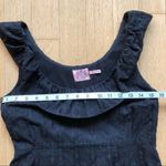 Juicy Couture Vintage Y2K  Black Embroidered Cotton Ruffle Shift Dress Photo 6