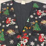 Vintage 1993 Black Looney Tunes womens Ugly Christmas vest size M Photo 1