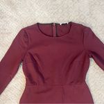 1. State EUC  Burgundy Wine Long Sleeve Faux Wrap Mini Dress, Size M Photo 4