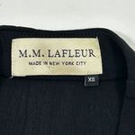 MM.LaFleur EUC M.M. Lafleur Elegant Black Wrap Top Long Sleeve Draped Blouse Womens XS Photo 4