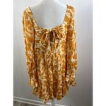 Saylor The Fritz Long Sleeve mini dress in White and Orange. Size M. Photo 6