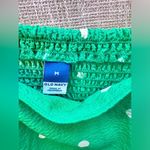 Old Navy  Kelly Green Polka Dot Tie Sleeve Tank Top size medium Photo 5