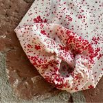 Princess Polly  Cream & Red Floral Sheer V-Neck Wide Smocked Waist Mini Dress 8 Photo 3