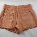 Athleta Orange Sorbet Linen Cabo Pull On Shorts 12 Photo 3