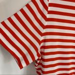 Vintage Chaus Red White Striped Blouse Short Sleeve Sz Medium Photo 8