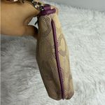 Coach y2k Purple Signature Canvas Wristlet Mini Purse Photo 2