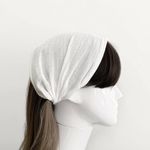 Head Organic Cotton Gauze Wide band - Hair Scarf, Bandanas, Hairbands for Women Photo 0