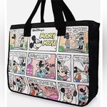 Disney Mickey Minnie Mouse Comic Strip Zipper Tote Travel Overnight Large Bag Photo 5