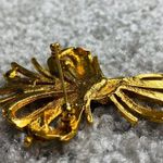 Gold Tone Bundle Bows Clear Crystal Rhinestone Accent Jewelry Pin Brooch Vintage Photo 6