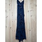 Lulus NWT  Valhalla Navy Blue Sequin Lace-Up Maxi Dress Banquet Gala NYE Glam L Photo 2