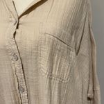 Aerie Casual Beige Button-Up Shirt Photo 3