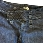 Harold's Jeans VTG SZ 6 Flare Leg Button Zipper Front Dark Wash Buttons Med Rise Blue Photo 2