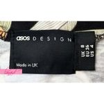 ASOS Keyhole Midi Sketchy Floral Print Asian Chinese Oriental Japanese Cut-Out 4 Photo 7