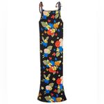 We Wore What  Danielle Bernstein Tropicana Dress Womens Plus XXL  Black Floral Maxi Photo 3