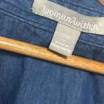 Woman Within  Denim Button Down Shirt Size 22/24 Photo 5