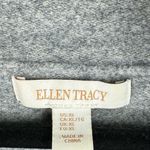 Ellen Tracy 100% Wool Cowl Neck Zip Sweater Jacket Sz XL Grey Photo 14