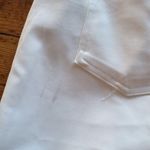 Premise Asymmetric Lace Hem Detail Capri Pants Cotton Blend White Size 12 Photo 8