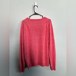 J.Crew  - Cotton Linen Crewneck Sweater Heather Red Crewneck M L W XL College Photo 3